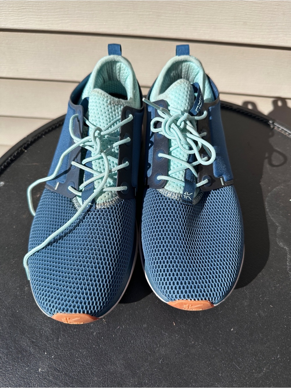KURU ATOM Tidal Wave Oasis Blue Orthopedic Comfort Running Sneakers Sz 12M